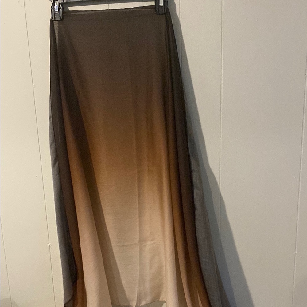 Elegant Ombre Brown Scarf